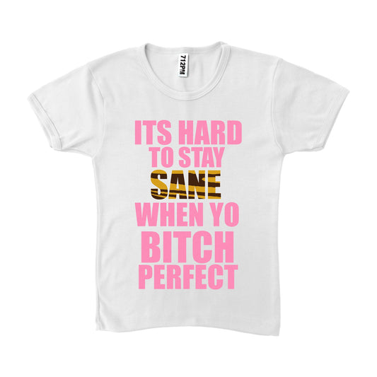 HARD TO STAY SANE TIGER BABY TEE
